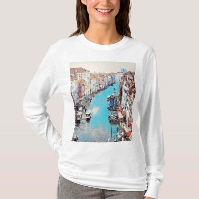 Camiseta ldp VENICE - Vista del Gran Canal desde Rialto (Anverso)
