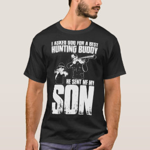 Camiseta Le Aprecio A Dios El Mejor Amigo De Caza Me Envió 