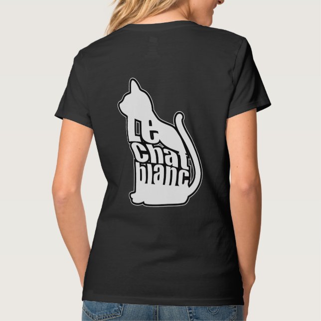 Camiseta Le Chat blanc (Reverso)
