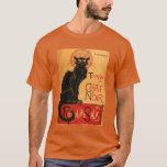 Camiseta Le Chat Noir<br><div class="desc">Arte icónico del poster de Théophile-Alejandro Steinlen.</div>