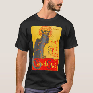 Camiseta Le Chat Noir El Art Nouveau Del Gato Negro