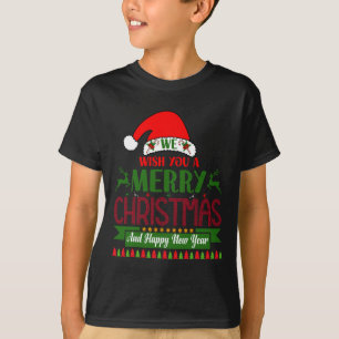 Camiseta Le Deseamos Una Feliz Navidad Y Feliz Año Nuevo.
