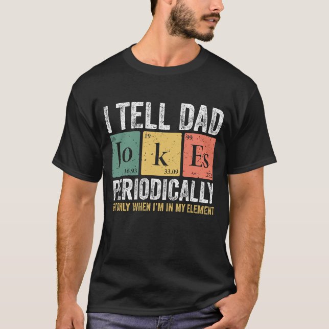 Camiseta *Le Digo A Papá Chistes Impresión Digital (Anverso)
