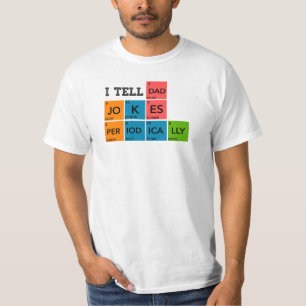 Camiseta Le digo a papá chistes Periódicamente, regalo del