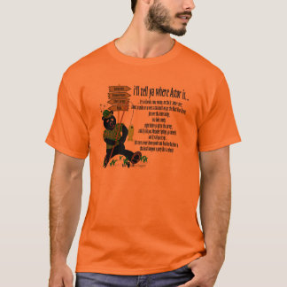 Camiseta Le diré donde está… naranja Astor