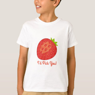 Camiseta "Le escogería!" Fresa