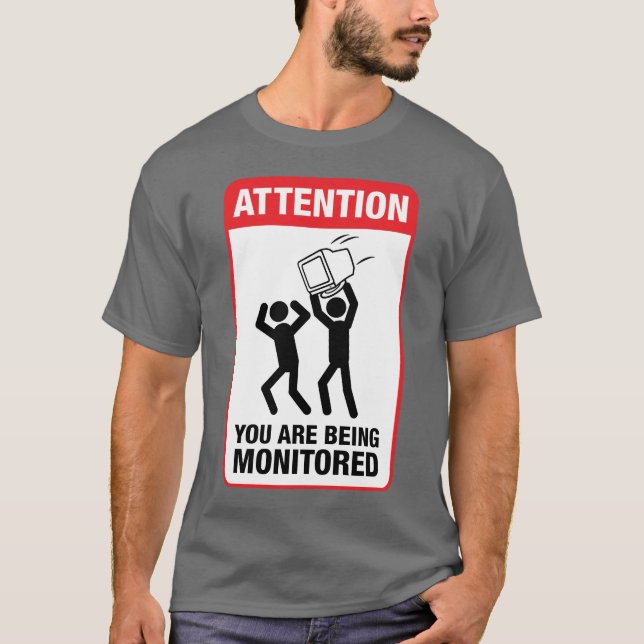 Camiseta Le están supervisando - humor de la oficina (Anverso)