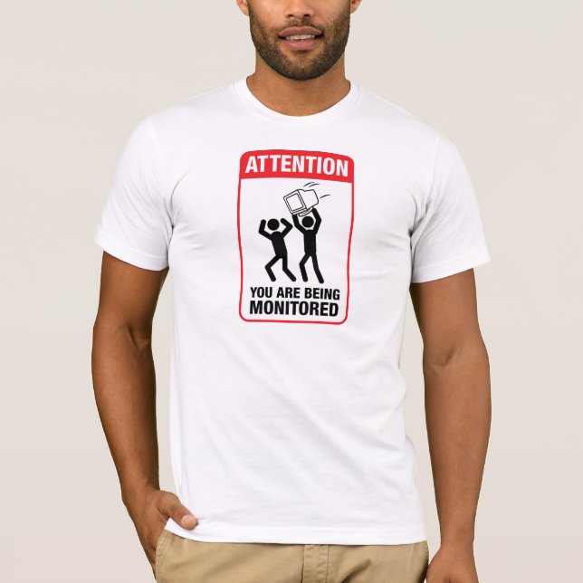 Camiseta Le están supervisando - humor de la oficina (Anverso)