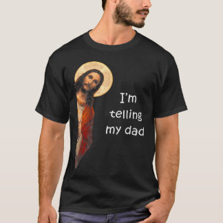 Camiseta LE Estoy Contando a Papá Chistes Divertidos Jesucr