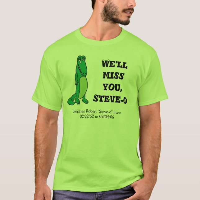 Camiseta Le faltaremos, Steve-o (Anverso)