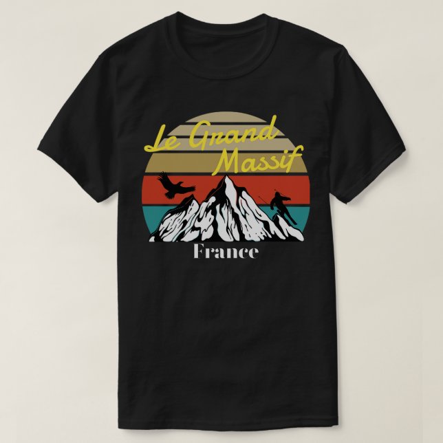 Camiseta Le Grand Massif ski France (Diseño del anverso)