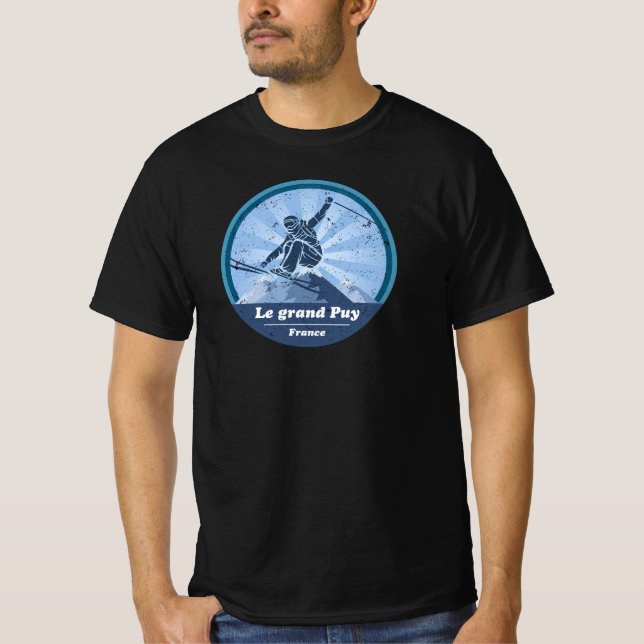 Camiseta Le grand Puy en Champsaur Skieur (Anverso)
