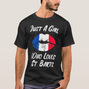 Camiseta Le gusta la boca a boca Bandera Francesa St Barts