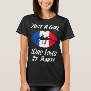 Camiseta Le gusta la boca a boca Bandera Francesa St Barts