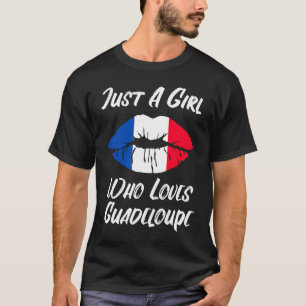 Camiseta Le gusta la boca a los labios Bandera Francesa Gua