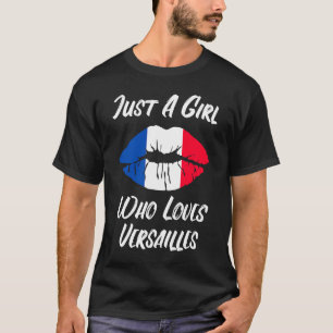 Camiseta Le gusta la boca a los labios Bandera Francesa Ver