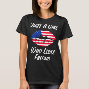 Camiseta Le gusta la boca a los labios la bandera estadouni