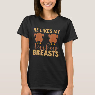 Camiseta Le Gusta Mi Pecho Turco Divertido Pareja