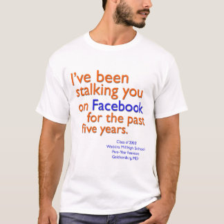 Camiseta Le he estado acechando en Facebook…