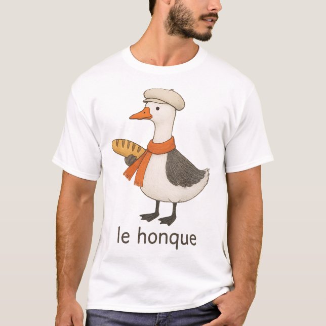 Camiseta Le Honque Funny French Goose (Anverso)