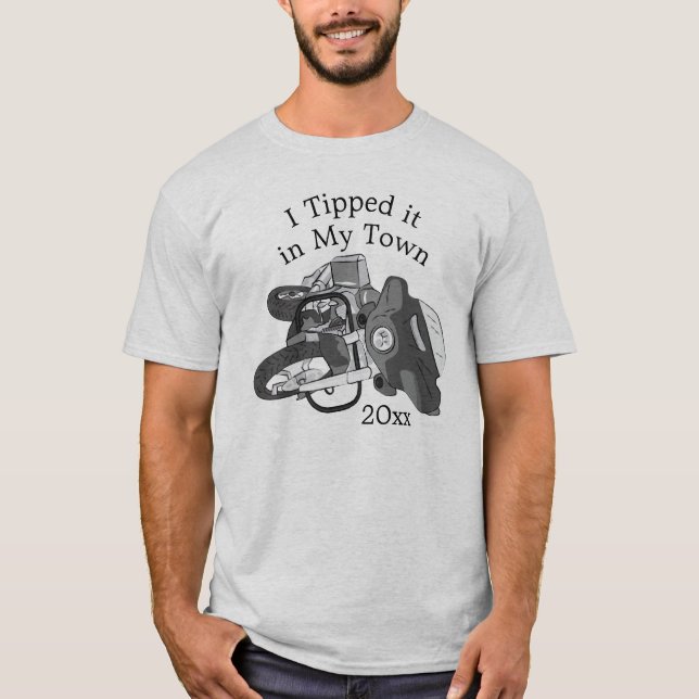 Camiseta Le informé sobre la motocicleta (Anverso)