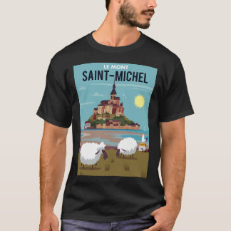 Camiseta Le Mont Saint Michel Poster