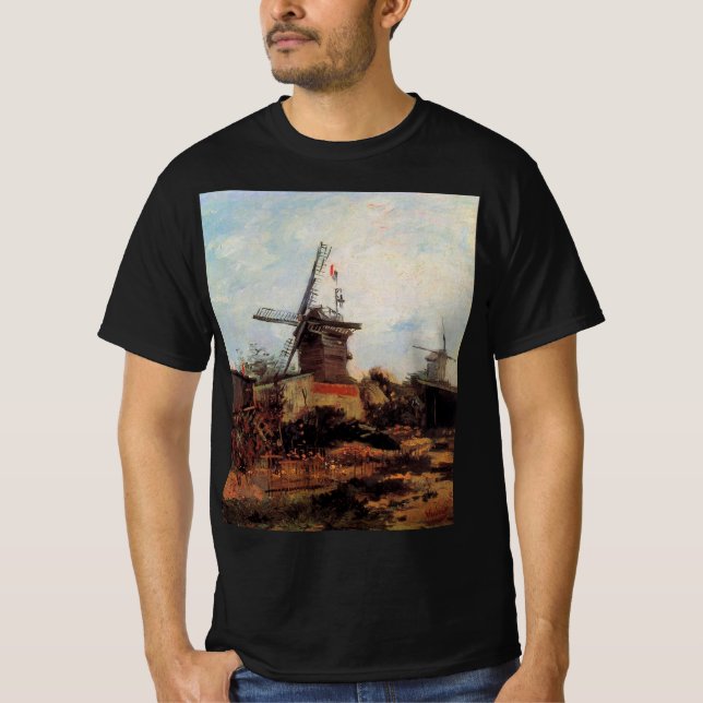 Camiseta Le Moulin de Blute Fin de Vincent van Gogh (Anverso)
