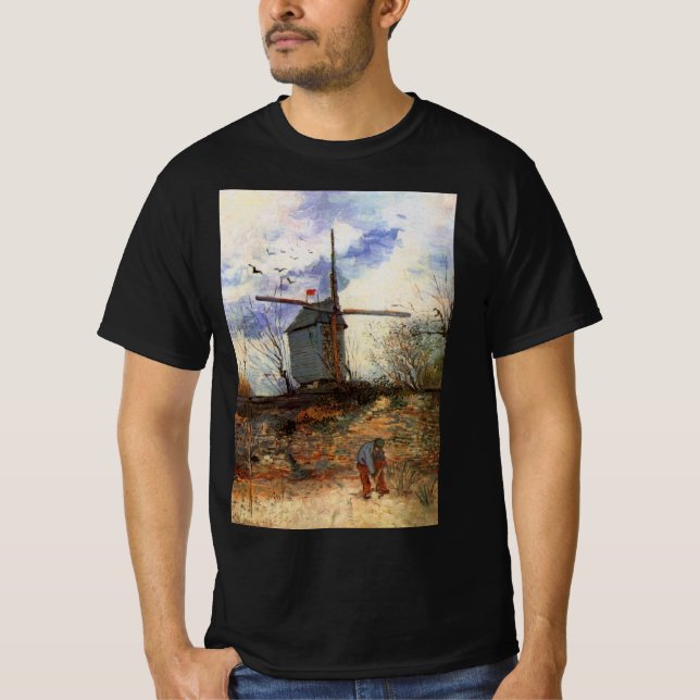 Camiseta Le Moulin de la Galette de Vincent van Gogh (Anverso)