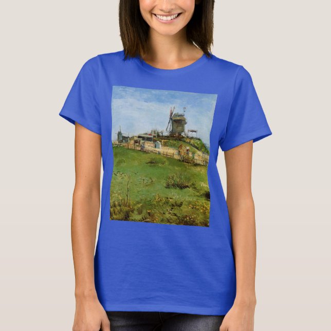 Camiseta Le Moulin de la Galette por Vincent van Gogh (Anverso)