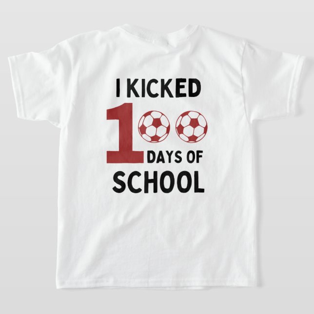 Camiseta Le pateé 100 días al frente y atrás del fútbol esc (Distribución Reverso )