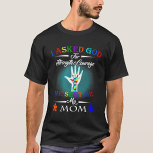 Camiseta Le Pedí A Dios Fuerza Y Valor Que Me Enviara
