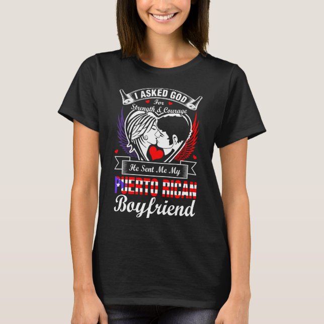 Camiseta Le Pedí A Dios Por Un Novio Puertorriqueño (Anverso)
