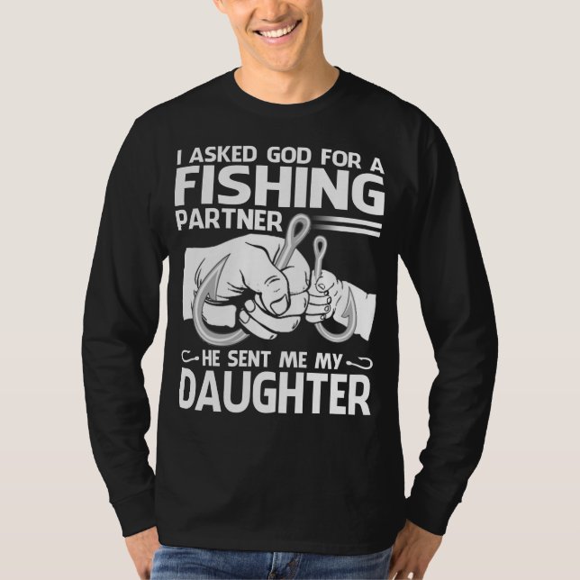 Camiseta Le Pedí A Dios Por Un Socio Pescador Que Me Envió  (Anverso)