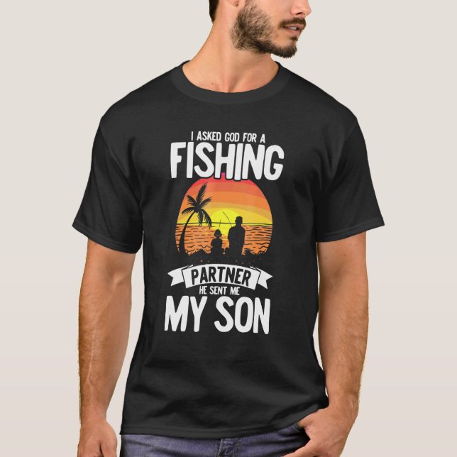 Camiseta Le Pedí A Dios Por Un Socio Pescador Que Me Envió  (Anverso)