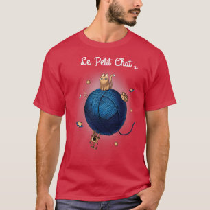 Camiseta Le Petit Chat Cute Gato paródico en una caja