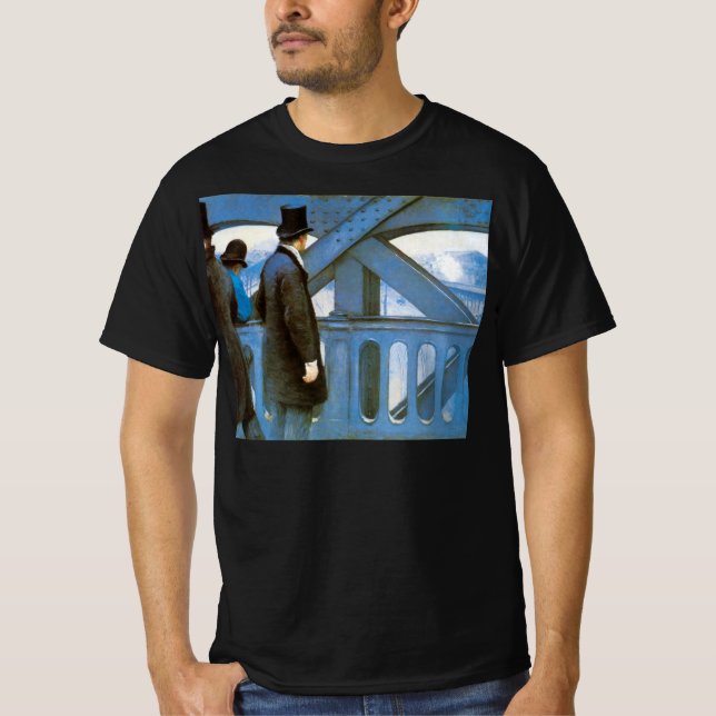 Camiseta Le Pont de l'Europe por Gustave Caillebotte (Anverso)