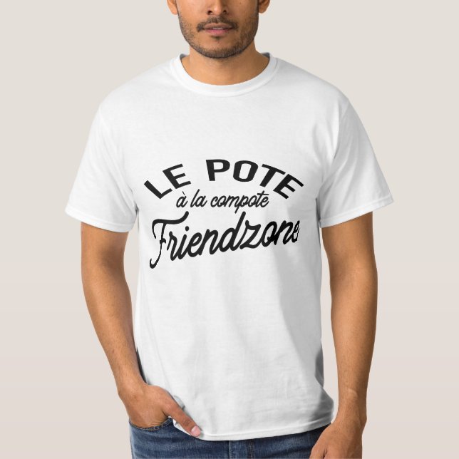 Camiseta le pote à la compote friendzone (Anverso)