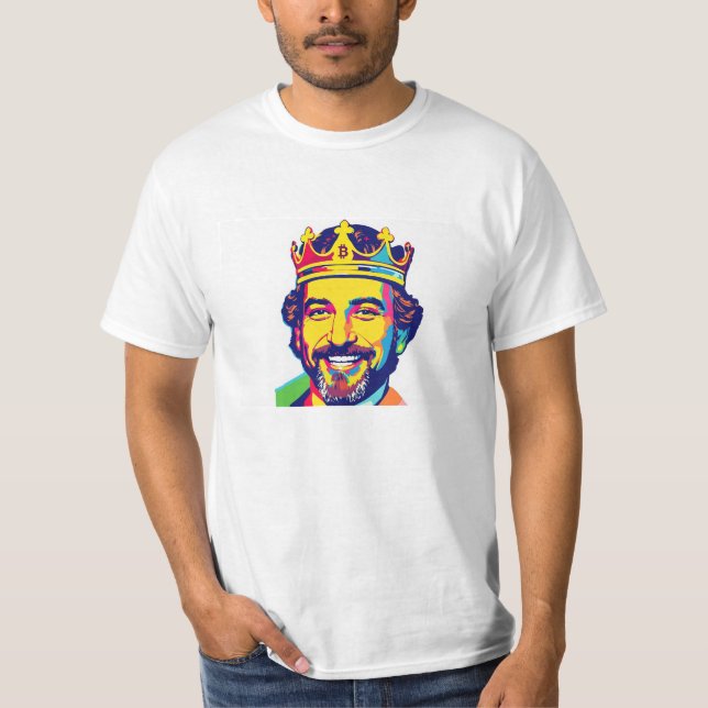 Camiseta Le roi du Bitcoin (Anverso)
