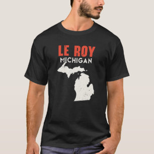 Camiseta Le Roy Michigan Estados Unidos de América Viajes M