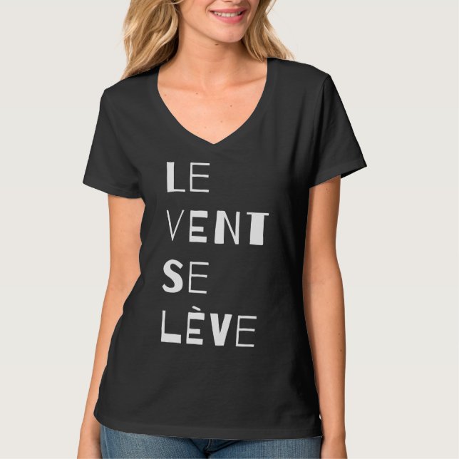 Camiseta Le Vent Se Leve, francés (Anverso)