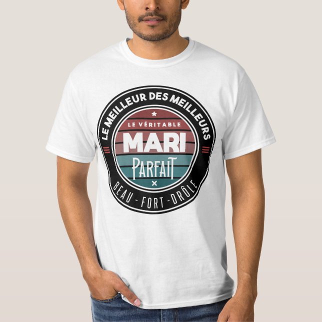 Camiseta Le véritable mari parfait (Anverso)
