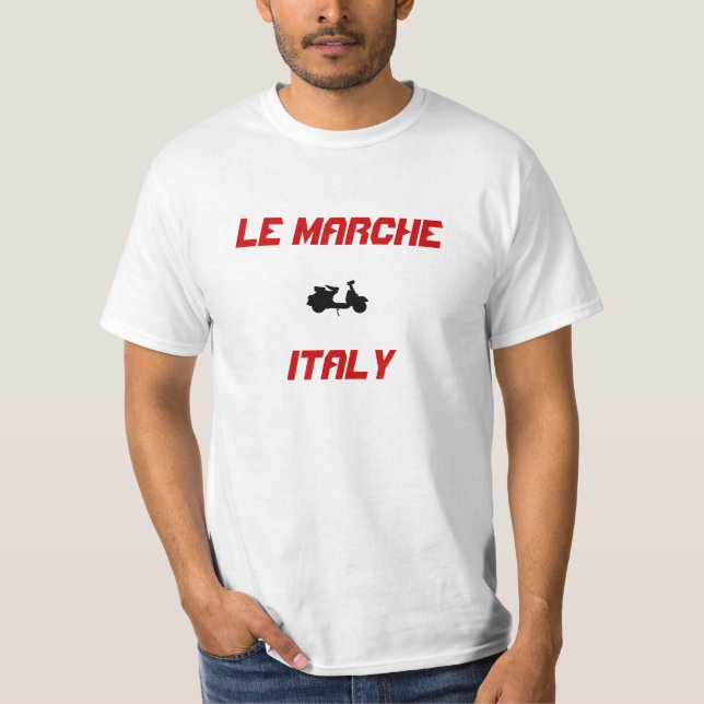 Camiseta Le vespa de Marche, Italia (Anverso)