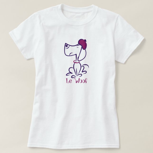 Camiseta Le Woof Doxie (Diseño del anverso)