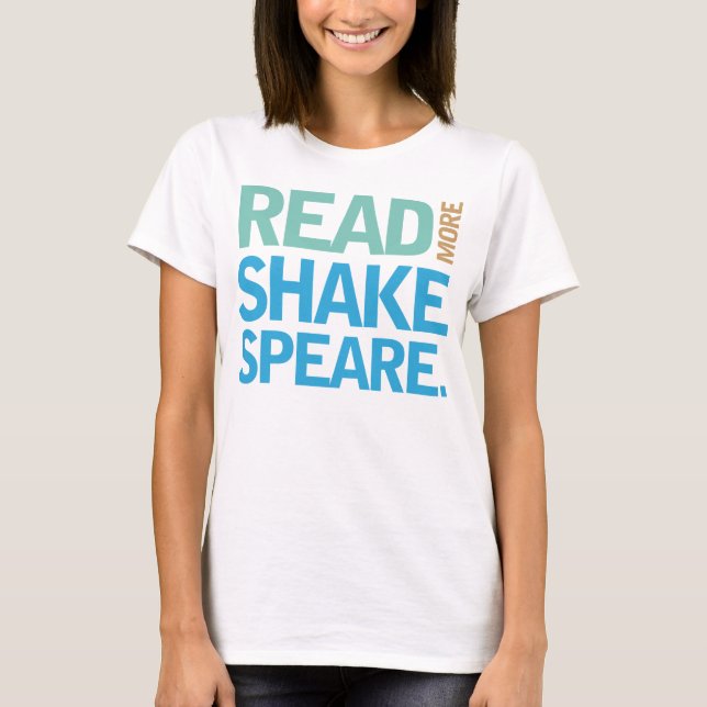 Camiseta Lea a más Shakespeare (Anverso)