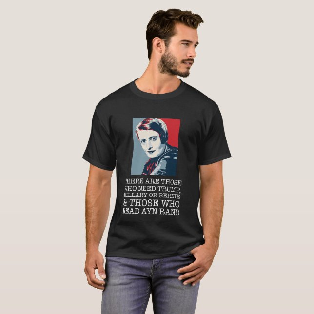 Camiseta lea al libertario del rand del ayn (Anverso completo)