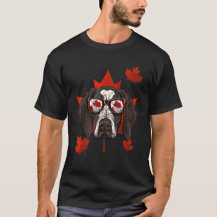 Camiseta Lea de arbol de arce de puntero en alemán canadien