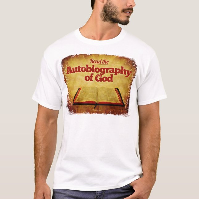 Camiseta Lea la autobiografía de dios (Anverso)