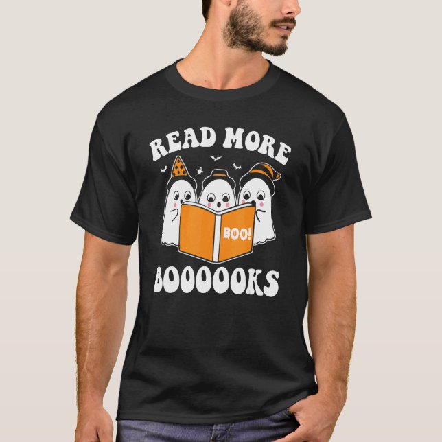 Camiseta Lea más libros Cute Ghost Leer más libros H (Anverso)