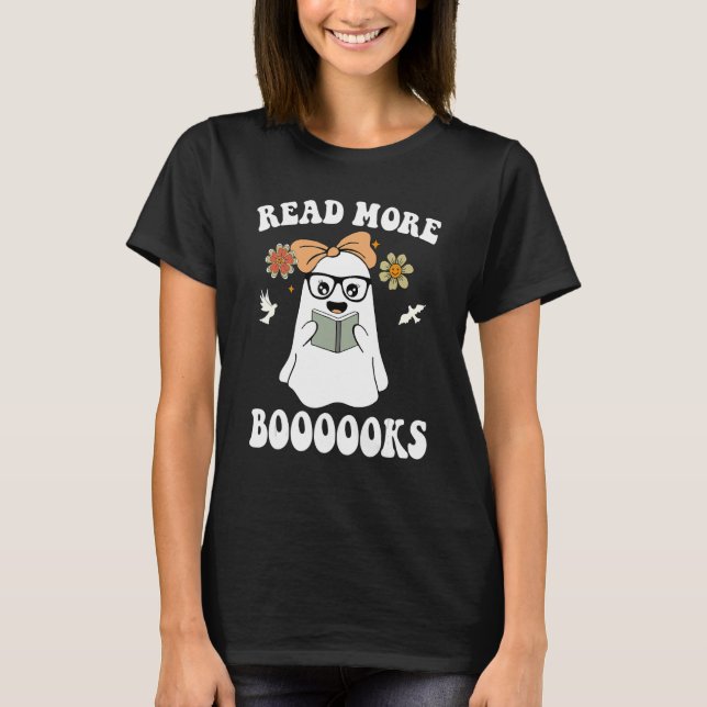 Camiseta Lea más libros Cute Ghost Leer más libros H (Anverso)