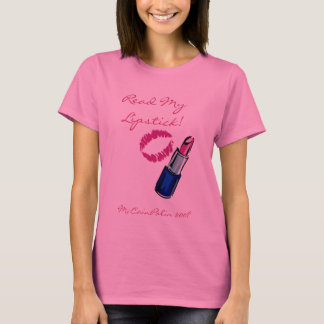 Camiseta ¡Lea mi lápiz labial! Manga larga T de McCain